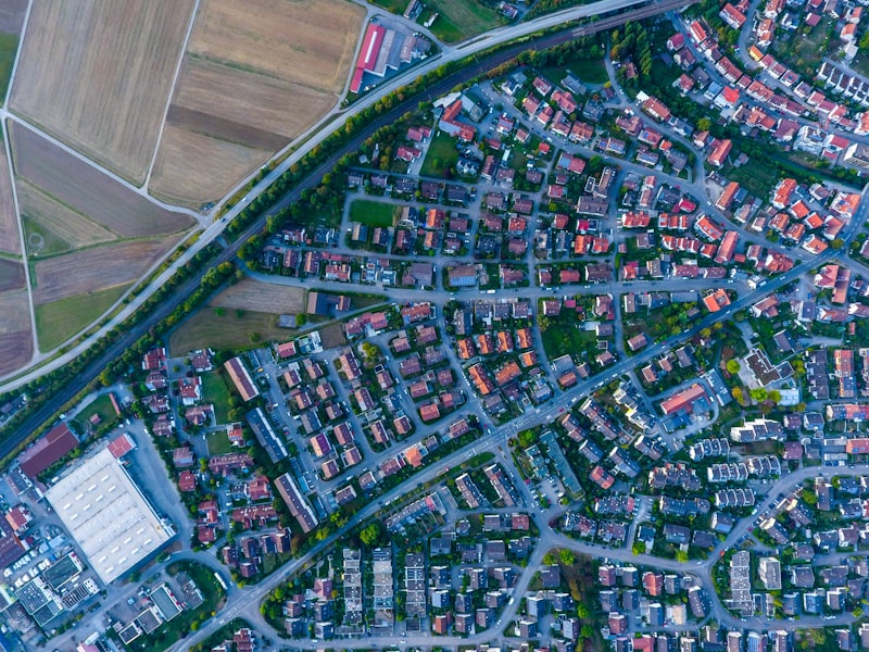 Aerial view of the site